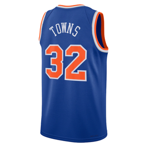 Camiseta de Baloncesto para Hombre Cosida de Alta Calidad al por Mayor, Nueva <span class=keywords><strong>York</strong></span> # 11 Jalen Brunson # 32 Karl-Anthony Towns # 33 Patrick Ewing - Product Image 2