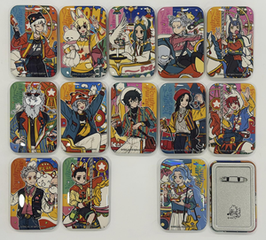 Venta al por mayor de coleccionables de la serie <span class=keywords><strong>Anime</strong></span> Fei Ren Zai Youthful Paradise: insignias de metal y tableros Shikishi en caja sorpresa para regalos y juguetes - Product Image 1
