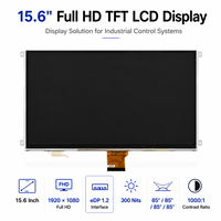 Layar LCD TFT 15.6 Inci 1920x1080 Full HD Antarmuka EDP Sudut Pandang Lebar Modul LCD untuk Panel Kontrol Industri