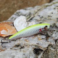 LUTAC Leurres de pêche Long Casting Floating 0.8m Minnow Bait ABS Plastic Laser Coating Skin VMC Treble Hook Hard Baits 80mm/10g