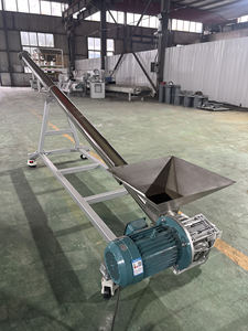 Transportador de tornillo móvil de acero inoxidable personalizado para el transporte de café en polvo cacao en polvo y granos de café - Product Image 2