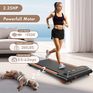 Tapis de course <span class=keywords><strong>électrique</strong></span> 2,25 CV avec inclinaison automatique, mini tapis de marche compact et plat pour la maison et la salle de sport, installation facile - Product Image 5