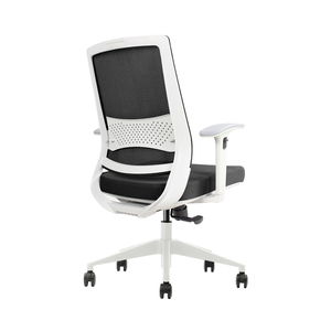 Chaise de bureau ergonomique Vaseat à dossier moyen, réglable en hauteur, pivotante en aluminium et chaise de travail informatique de direction avec accoudoirs - Product Image 4