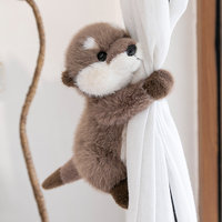 Peluche douce en forme de loutre de mer, jouet animal simulé, compagnon de sommeil, coussin décoratif pour machine à griffes, souvenir, porte-clés