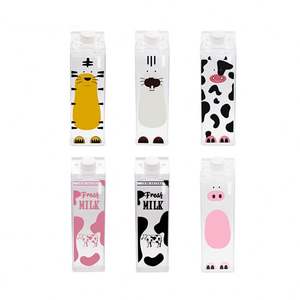 500Ml Rectangle Transparent <b>Milk</b> Carton Shaped Plastic Water <b>Bottle</b> Wholesale - Product Image 6