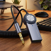 Adaptateur sans fil AUX pour voiture Toocki Hi-Fi Stereo 5.4, dongle sans fil USB AUX pour la diffusion de musique, haut-parleur de voiture