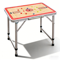 Table tactique de basketball portable pliable en aluminium avec surface magnétique inscriptible pour démonstration et tableau de stratégie d'entraînement