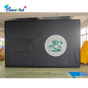 Màu Đen PVC Và Oxford Inflatable Golf Simulator Tùy Chỉnh Di Chuyển Golf Inflatable Batting Lồng - Product Image 5