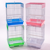 Cage à oiseaux moderne de luxe directe d'usine Cage en métal Portable pour l'élevage d'oiseaux fermeture à bouton classique pour perroquets