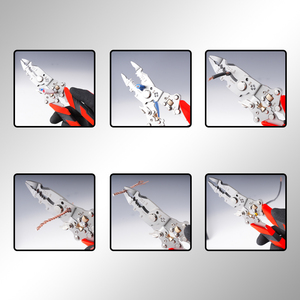 OEM DIY elektrische pen-draadstripper Multifunctionele schaar met grote opening Verstelbare wikkelriem Hardware Staalspanningstester - Product Image 2