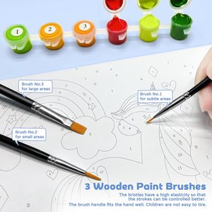 SONGWOOART Kits de <span class=keywords><strong>Peinture</strong></span> à l'Huile par Numéros Personnalisés avec <span class=keywords><strong>Photo</strong></span>, Chiffres, Lion Encadré, Animaux, Débutant, Pinceaux, Toile d'Art, Décoration Maison - Product Image 3