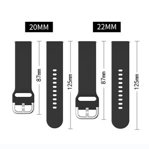 18mm 20 22 <span class=keywords><strong>mm</strong></span> Flexible avec Boucle Bracelet de Montre en Silicone Durable pour Samsung <span class=keywords><strong>Galaxy</strong></span> <span class=keywords><strong>Active</strong></span> 2 <span class=keywords><strong>Watch</strong></span> 5 - Product Image 4