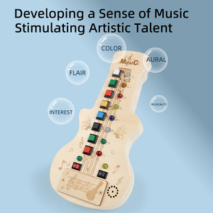 2025 âm nhạc mới guitar trẻ em LED bận rộn Hội Đồng Quản trị trẻ em chuyển đổi Đồ chơi giáo dục vui kỹ năng cuộc sống học tập đồ chơi trẻ mới biết đi trò chơi bận rộn - Product Image 4