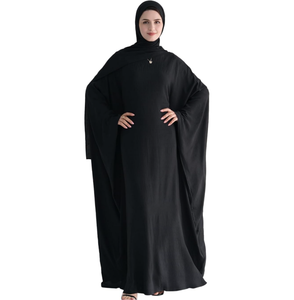 Abito Casual musulmano Abaya da donna con Hijab tradizionale abito da preghiera arabo Batwing Maxi <span class=keywords><strong>stile</strong></span> medio <span class=keywords><strong>orientale</strong></span> ispirato al caftano - Product Image 3