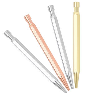 Stylo bille hexagonal en métal personnalisable avec logo, recharge Parker et impression UV pour cadeaux d'affaires et design haut de gamme - Product Image 4