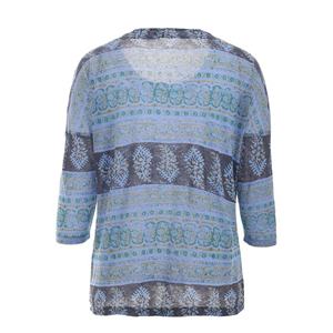 T-shirts grande taille à manches longues en coton 100% pour femmes, imprimés sur mesure, brodés de style décontracté pour femmes, vente en gros - Product Image 6