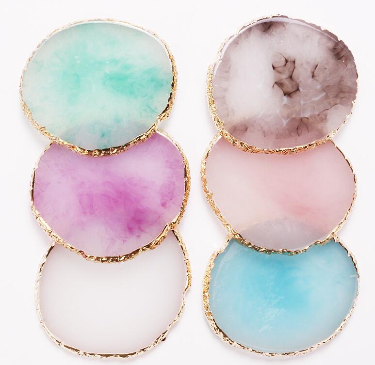 Горячая распродажа дешевая подставка из розового кварца с кристаллами агата с золотой серебряной отделкой