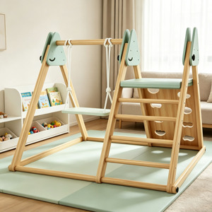 Estructura de Escalada Montessori, Set de Juego de Escalada de Madera, Gimnasio de Madera Pikler para Jardín de Infancia, Juego Interior para Niños Pequeños - Product Image 3