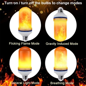 Trung Quốc Bán Buôn E27 Tiêu Chuẩn Cơ Sở Sống Ngọn Lửa Hiệu Ứng Lửa <span class=keywords><strong>LED</strong></span> Bulb Ngọn Lửa Nhấp Nháy Ánh Sáng 85V-265V - Product Image 3