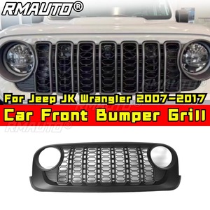 Parrilla Delantera para Auto, Parrilla Frontal para Jeep JK Wrangler 2007-2017, Kit de Carrocería, Accesorios para Auto - Product Image 2