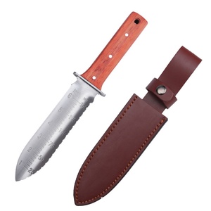 Couteau Spatule de Jardin Multifonctionnel en Acier Inoxydable OEM Personnalisable avec Étui Kydex, Manche en Bois, Clip de Ceinture Portable pour Camping et Bricolage - Product Image 1