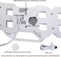 Horloge numérique murale LED 3D avec affichage des heures et réglage automatique de la luminosité pour la décoration moderne de la maison