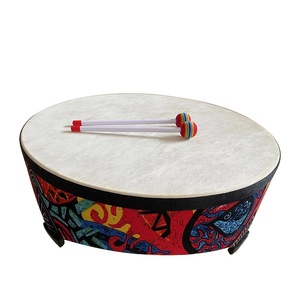 Orff Percussion 22 Inch Wooden <b>Hand</b> <b>Drum</b> With Sticks Handmade & Durable for Kindergarten Performances and Music Education - Product Image 4