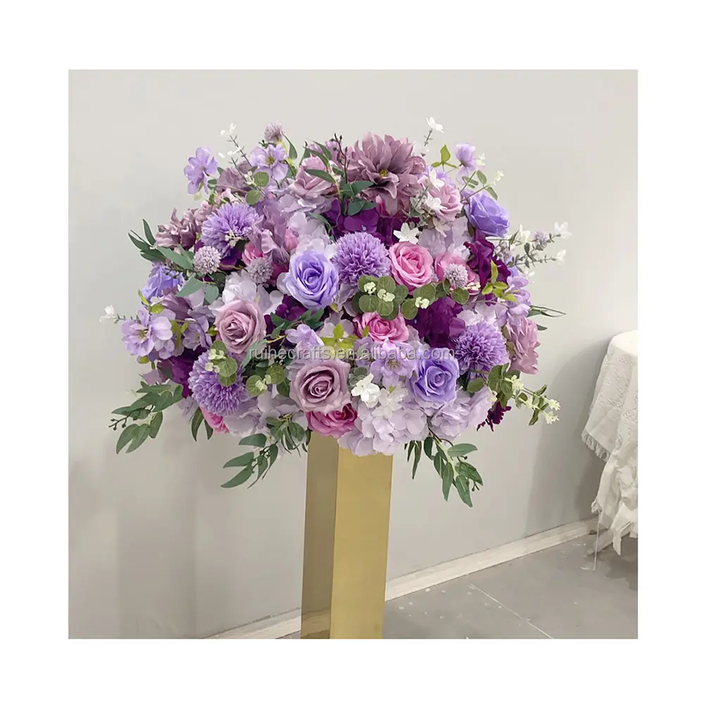 Factory sale ball chrysanthemum bouquet artificial flowers wedding centerpiece table decor flowers ball real look