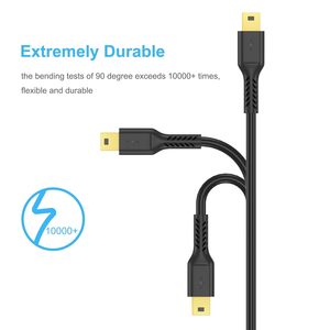 3ft Mini USB 2.0 cáp bền sạc dây Mini B nam Tương thích cho PS3 điều khiển MP3 Máy nghe nhạc <span class=keywords><strong>Dash</strong></span> Cam Garmin <span class=keywords><strong>GPS</strong></span> anh hùng 3 - Product Image 3
