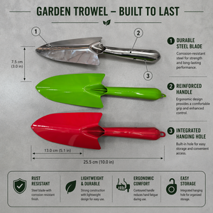 Truelle <span class=keywords><strong>de</strong></span> maçonnerie en alliage d'aluminium pour jardinage domestique, avec manche ergonomique, lame en acier inoxydable résistante à la rouille, angle <span class=keywords><strong>de</strong></span> 15-30 degrés - Product Image 5