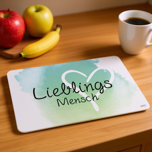 KESPER Breakfast Board Lieblingsmensch Heart Design 30x20cm Set Of 5 - Product Image 3