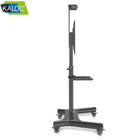 KALOC-carrito de TV móvil, soporte de suelo LCD ajustable de 161 de altura para pantalla LED de Plasma, estante de TV de 32 a 65 pulgadas