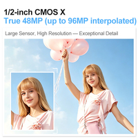 Appareil photo numérique compact avec zoom 16x, 96MP, vidéo 8K, autofocus rapide, flash LED, stabilisation électronique pour vlog