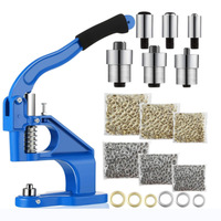 Petite machine à boutons manuelle, ensemble de boutons à œil d'air, machine à boutons en cuir adaptée aux boutons en cuir pour v