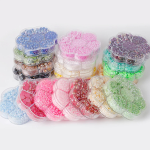 Perles plates en plastique colorées de 2800 pièces, tailles assorties, pour la fabrication de bijoux, cheveux brillants, bricolage et <span class=keywords><strong>scrapbooking</strong></span> – Vente en gros, très demandées - Product Image 1