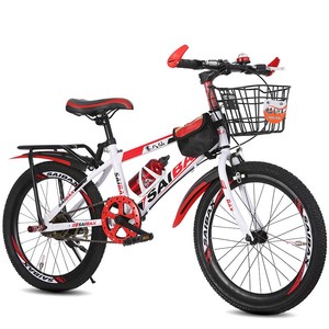 Vélos de montagne 18-20-22-24-26 pouces pour garçons de 7 à 18 ans, élèves du primaire, à une vitesse, avec panier, cadre en acier confortable - Product Image 4