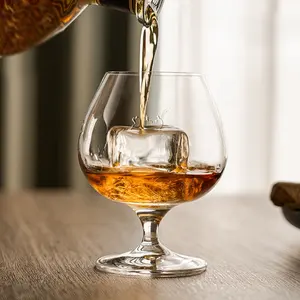 Bán buôn tùy chỉnh cổ điển rõ ràng pha lê Shot cốc Whisky Brandy Glass snifter