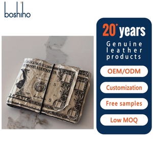 Printed 100 Dollar Bill <b>Money</b> <b>Wallet</b> Handmade Vintage Bifold Short Credit Card Holder Customized Design Portable Leather Open - Product Image 1