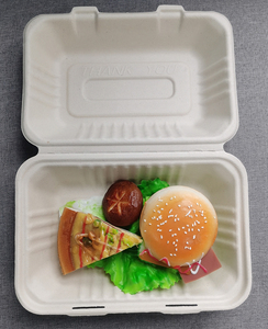 Phân Hủy Sinh Học Dùng Một Lần Lấy Đi Bã Mía Vỏ Sò 100% Compostable Dụng Container Thực Phẩm Đóng Gói Hộp - Product Image 6