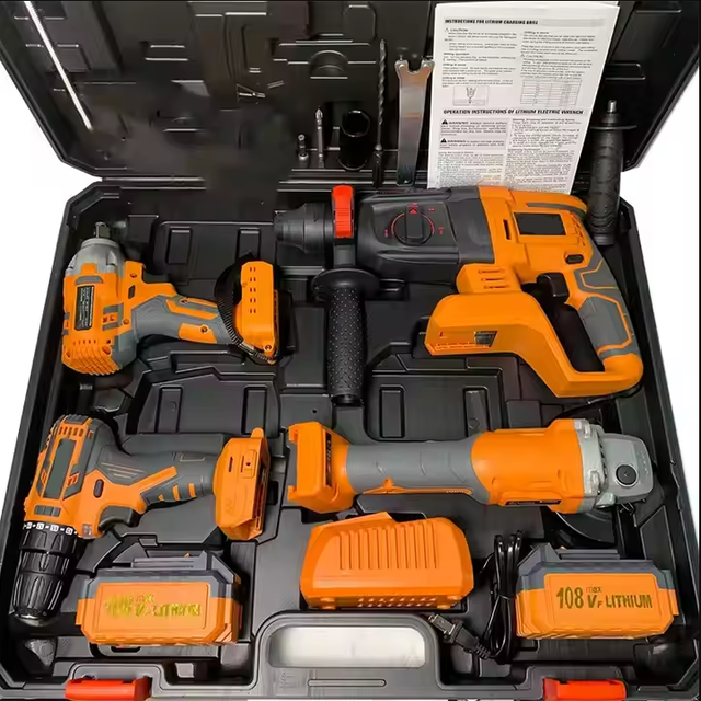 The Greatest Lithium Battery Cordless Electric Drill Power Drilling Machines with Brushless Drilling Tool Set for 21V