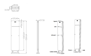 Trạm kiểm soát truy cập thẻ thẻ cửa ra vào cổng thông tin thiết bị đầu cuối kho UHF RFID Cổng đọc - Product Image 5