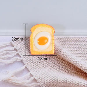 Fourchette à gâteau miniature, assiette, tasse, cuillère, café, lait, œufs pour maison de poupée, accessoires de cuisine pour jeu de maison de poupée - Product Image 6