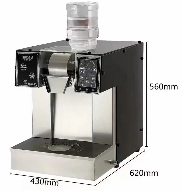 Machine à glace commerciale de neige machine à glace pilée multifonctionnelle de lait de boisson