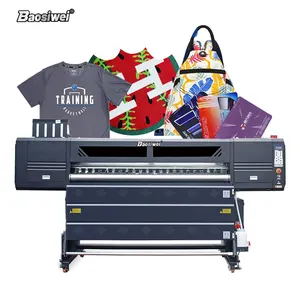 Máquina textil de transferencia de calentador Baosiwei, Rollo térmico de tinte de impresión por sublimación de polvo, directo a la impresora de papel