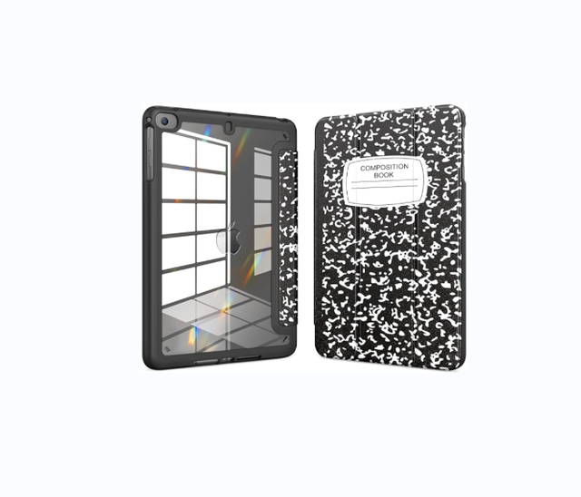 Soft Leather & Silicone Smart Slim Cover Case for iPad Mini 5 4 3 2 1 7.9 Inch Tablets Compatible with iPad Mini Series