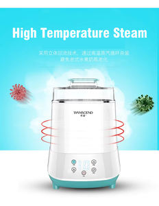 جهاز تعقيم وتجفيف زجاجات حليب الأطفال متعدد الوظائف مع تسخين تلقائي وشاشة LED وتحكم باللمس للاستخدام المنزلي بضغط بخار عالي - Product Image 3