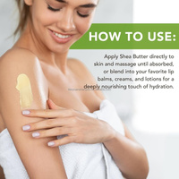 Beurre de karité naturel non raffiné en marque privée pour hydrater et retenir l'eau de la peau, garde la peau saine, crème