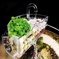 Filtre à goutte-à-goutte pour aquarium en plastique du fabricant, petit filtre externe silencieux à montage supérieur, purificateur d'eau trois-en-un
