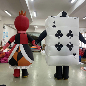 Vestito gonfiabile del Costume del fumetto della regina <span class=keywords><strong>delle</strong></span> carte da gioco gonfiabili per le avventure di <span class=keywords><strong>Alice</strong></span> nella prestazione del <span class=keywords><strong>paese</strong></span> <span class=keywords><strong>delle</strong></span> <span class=keywords><strong>meraviglie</strong></span> - Product Image 3