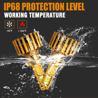 150W-300W 30000Lm trois tubes en cuivre led h1 h3 h4 h7 h11 ampoule de phare led 4575 CSP 6000k hb3 9005 9006 9012 lumière led de voiture